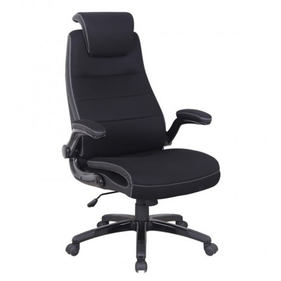 DUAL ADJ. OFFICE CHAIR W. GAS LIFT BLACK